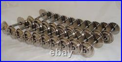 10 PAIR 20 AXLES OF WORLDS BEST ROLL-EZ Silver Chrome Metal G Scale Train Wheels 10 PAIR 20 AXLES OF WORLDS BEST ROLL-EZ Silver Chrome Metal G Scale Train Wheels