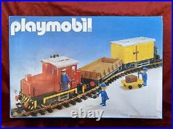 1980 Playmobil 4025 Diesel Freight Train Set G Scale +Track & Powerpak LGB WORKS