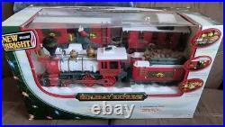 1986 New Bright Holiday Express Train 4 Cars Set 18 Tracks G Withbox 1986 New Bright Holiday Express Train 4 Cars Set 18 Tracks G Withbox