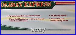 1986 New Bright Holiday Express Train 4 Cars Set 18 Tracks G Withbox