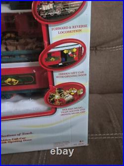 1986 New Bright Holiday Express Train 4 Cars Set 18 Tracks G Withbox 1986 New Bright Holiday Express Train 4 Cars Set 18 Tracks G Withbox