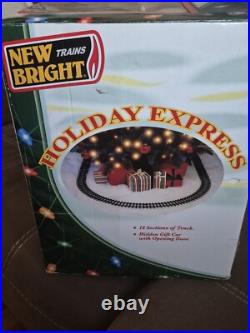 1986 New Bright Holiday Express Train 4 Cars Set 18 Tracks G Withbox 1986 New Bright Holiday Express Train 4 Cars Set 18 Tracks G Withbox