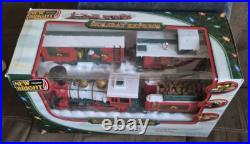 1986 New Bright Holiday Express Train 4 Cars Set 18 Tracks G Withbox 1986 New Bright Holiday Express Train 4 Cars Set 18 Tracks G Withbox