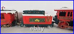 1986 New Bright Holiday Express Train 4 Cars Set 18 Tracks G Withbox