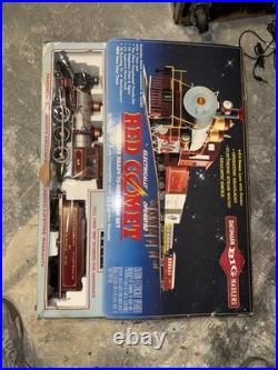 1989 Bachman Big Haulers Red Comet Train Set G Scale 90012 With Power Supply