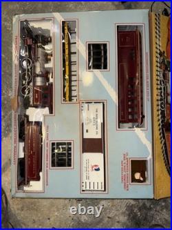 1989 Bachman Big Haulers Red Comet Train Set G Scale 90012 With Power Supply
