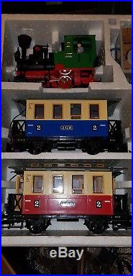 1992 Lehmann L-G-B 23301 The Big Train G Scale Engine & 2 Cars Starter Set