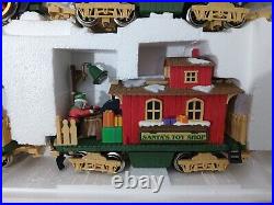 1996 Holiday Express Animated Christmas Santa Train Set 380 G Scale Complete