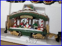 1996 Holiday Express Animated Christmas Santa Train Set 380 G Scale Complete