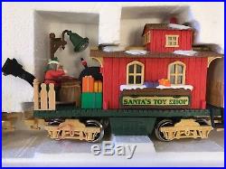 1996 New Bright Christmas THE HOLIDAY EXPRESS ANIMATED TRAIN SET No. 380 -WORKS