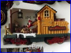 2000 New Bright Holiday Express Animated Train Set #385 NICE EX cond