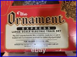 8-81017 Lionel The Ornament Express Electric Train set G SCALE USED