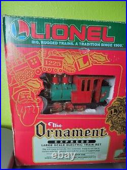 8-81017 Lionel The Ornament Express Train set G SCALE Holiday Christmas Withbox 8-81017 Lionel The Ornament Express Train set G SCALE Holiday Christmas Withbox