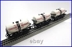 ACE Trains London, O, G/1M (3) United Dairies Milk Tank Cars Set A, C-8 LN/OB ACE Trains London, O, G/1M (3) United Dairies Milk Tank Cars Set A, C-8 LN/OB