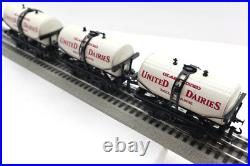 ACE Trains London, O, G/1M (3) United Dairies Milk Tank Cars Set A, C-8 LN/OB ACE Trains London, O, G/1M (3) United Dairies Milk Tank Cars Set A, C-8 LN/OB