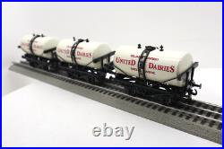 ACE Trains London, O, G/1M (3) United Dairies Milk Tank Cars Set A, C-8 LN/OB ACE Trains London, O, G/1M (3) United Dairies Milk Tank Cars Set A, C-8 LN/OB