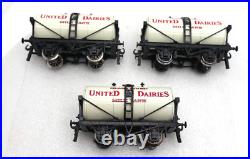 ACE Trains London, O, G/1M (3) United Dairies Milk Tank Cars Set A, C-8 LN/OB ACE Trains London, O, G/1M (3) United Dairies Milk Tank Cars Set A, C-8 LN/OB