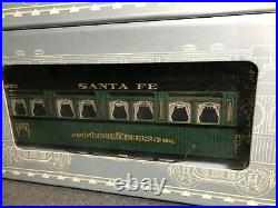 ATSF Santa Fe Railroad G Scale Passenger Coach Train SET REA LGB Aristocraft