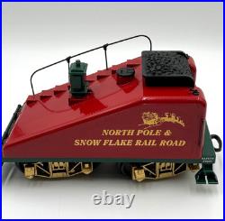 Aristo-Craft G Scale Christmas Train North Pole & Snowflake RR Engine Tender Set