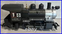 Aristocraft 3 Pc Train Set 0-4-0 Steam Locomotive Flat Car Caboose Santa Fe