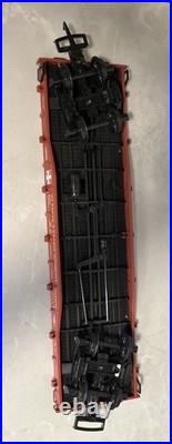 Aristocraft 3 Pc Train Set 0-4-0 Steam Locomotive Flat Car Caboose Santa Fe