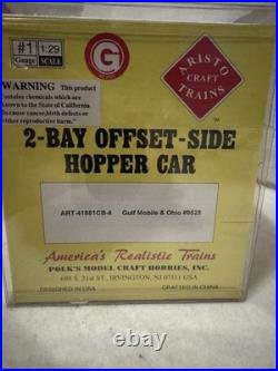 Aristocraft G Scale 2 Bay Offset Side Hopper Car #9528 For Train Set Layout