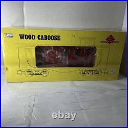 Aristocraft G Scale #82114 Denver, Rio Grande, Red Wood Caboose For Train Set