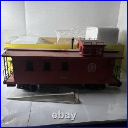 Aristocraft G Scale #82114 Denver, Rio Grande, Red Wood Caboose For Train Set