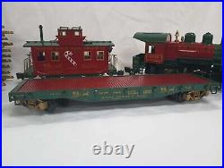 Aristocraft G gauge train set 0-4-0 Christmas freight Starter set Steam loco