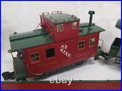 Aristocraft G gauge train set 0-4-0 Christmas freight Starter set Steam loco