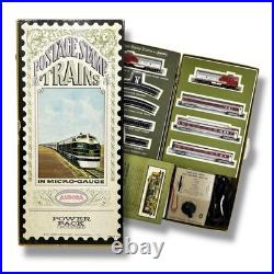 Aurora Postage Stamp Trains 1967 Santa Fe Transcontinental Express #4704 No. 220 Aurora Postage Stamp Trains 1967 Santa Fe Transcontinental Express #4704 No. 220