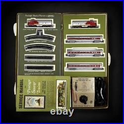 Aurora Postage Stamp Trains 1967 Santa Fe Transcontinental Express #4704 No. 220 Aurora Postage Stamp Trains 1967 Santa Fe Transcontinental Express #4704 No. 220