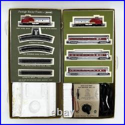 Aurora Postage Stamp Trains 1967 Santa Fe Transcontinental Express #4704 No. 220 Aurora Postage Stamp Trains 1967 Santa Fe Transcontinental Express #4704 No. 220