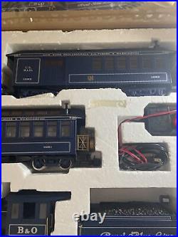 BACHMANN BIG HAULERS ROYAL BLUE G SCALE TRAIN SET IN BOX Nice (KJT429)