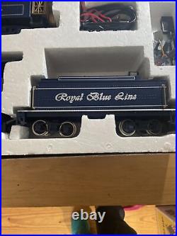 BACHMANN BIG HAULERS ROYAL BLUE G SCALE TRAIN SET IN BOX Nice (KJT429)