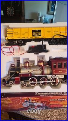 BACHMANN G Scale BIG HAULER THUNDERBOLT EXPRESS 4-pc Train with 4-6-0 Eng Runs