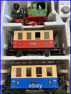 BNIB LGB Passenger Train Set #23301 with 2010 Loco, 2 Passenger Cars Complete