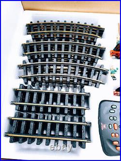 BRIGHT THE HOLIDAY EXPRESS ANIMATED TRAIN SET 387. LARGE 7 PC SET Complete