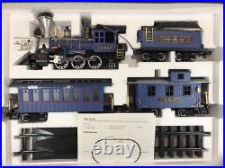 BROKEN TRACK GreatLand Holiday Express Train G Scale BLUE CIB WORKS New Bright BROKEN TRACK GreatLand Holiday Express Train G Scale BLUE CIB WORKS New Bright