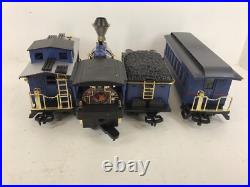 BROKEN TRACK GreatLand Holiday Express Train G Scale BLUE CIB WORKS New Bright BROKEN TRACK GreatLand Holiday Express Train G Scale BLUE CIB WORKS New Bright