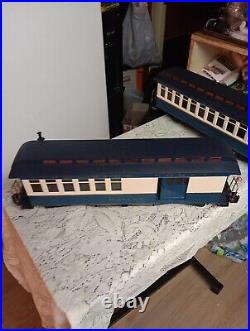 Bachman 1998 ATLANTIC CITY BLUE COMET EXPRESS G SCALE TRAIN SET In Box + Track