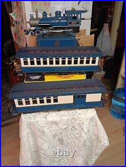 Bachman 1998 ATLANTIC CITY BLUE COMET EXPRESS G SCALE TRAIN SET In Box + Track