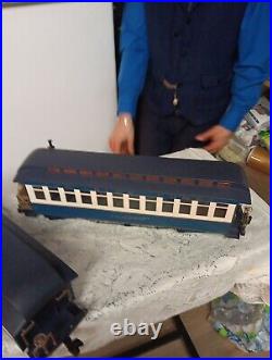Bachman 1998 ATLANTIC CITY BLUE COMET EXPRESS G SCALE TRAIN SET In Box + Track