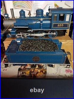 Bachman 1998 ATLANTIC CITY BLUE COMET EXPRESS G SCALE TRAIN SET In Box + Track