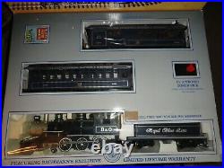 Bachman Big Hauler G-scale Royal Blue Lines In Original Box Tested Runs Strong