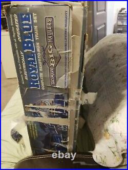 Bachmann 90016 Royal Blue G Gauge Steam Train Set Box. Train Cars Only