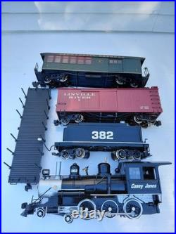 Bachmann 90039 G Gauge Model Railroad Casey Jones 4-6-0 Steam Freight Set