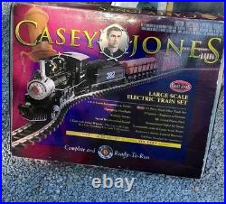 Bachmann 90039 G Gauge Model Railroad Casey Jones 4-6-0 Steam Freight Set