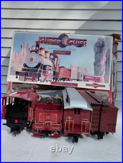 Bachmann 90091 G Gauge Model Railroad Santa Fe Chief 4-6-0 Steam Freight Set
