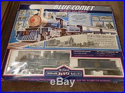 Bachmann Big Hauler Blue Comet G Scale Train Set Steam Locomotive + Cars
